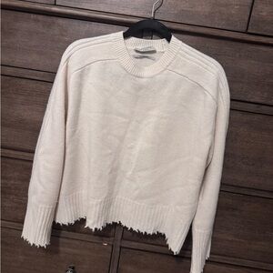All Saints Women's Off-White Crew Neck Sweater